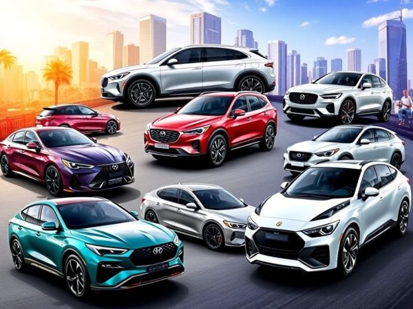 Modele noi de mașini pe piață, diverse automobile moderne.